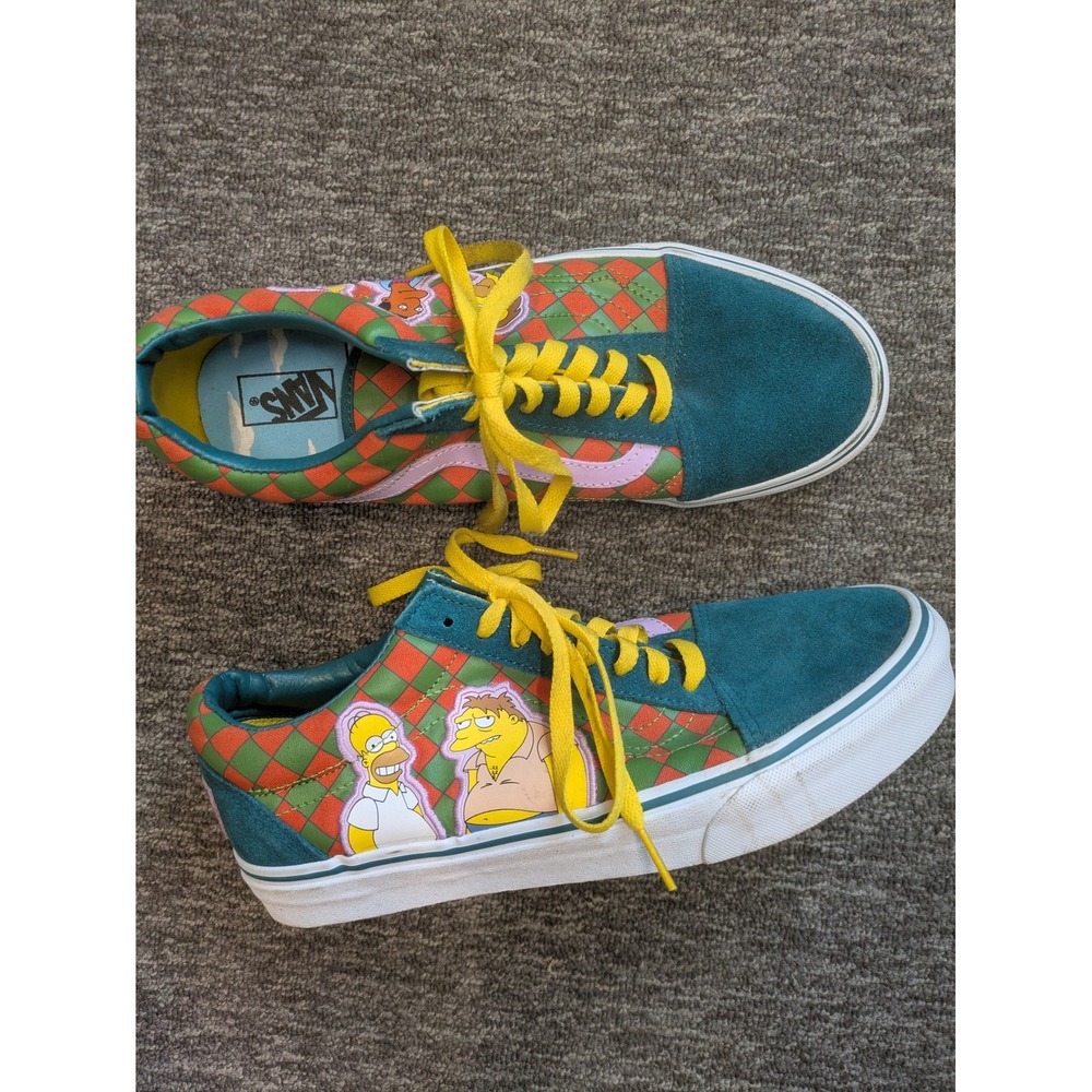 Vans Old Skool The Simpsons Moes Tavern Mens 9 Teal Green Orange‎ VN0A38G110B